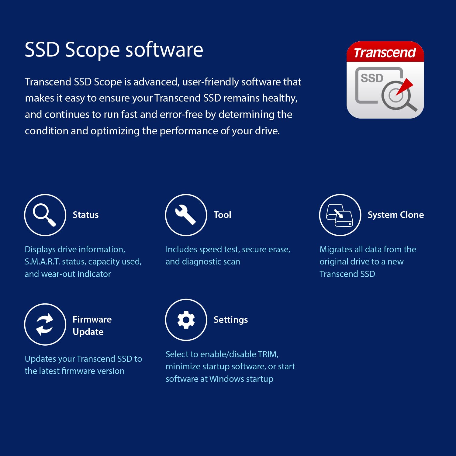 Transcend 32GB SSD370S 2.5" SATA3 SSD, Solid State Drive, Guaranteed Endurance and Reliability, Dram Cache, MLC - TS32GSSD370S - Image 8