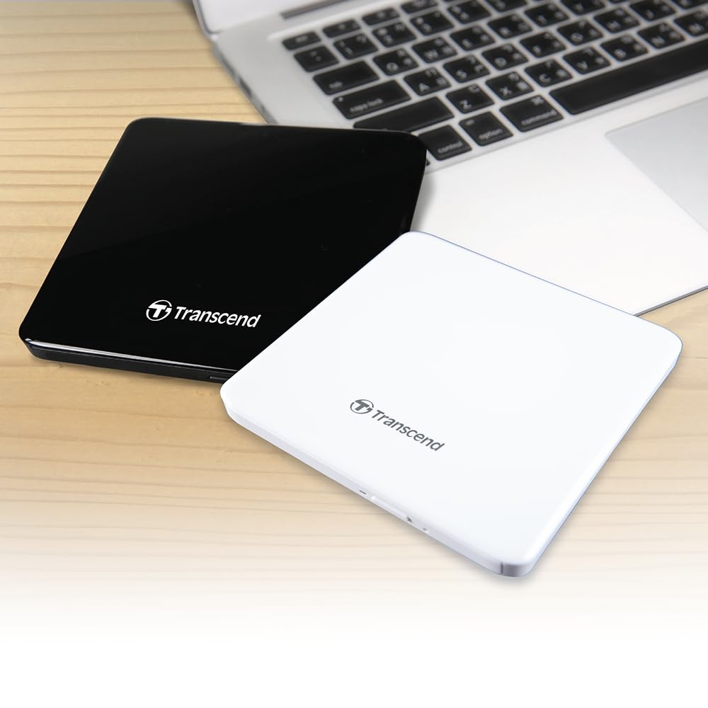 Transcend 8K Extra Slim Portable DVD Writer Optical Drive (TS8XDVDS-K) - Image 5