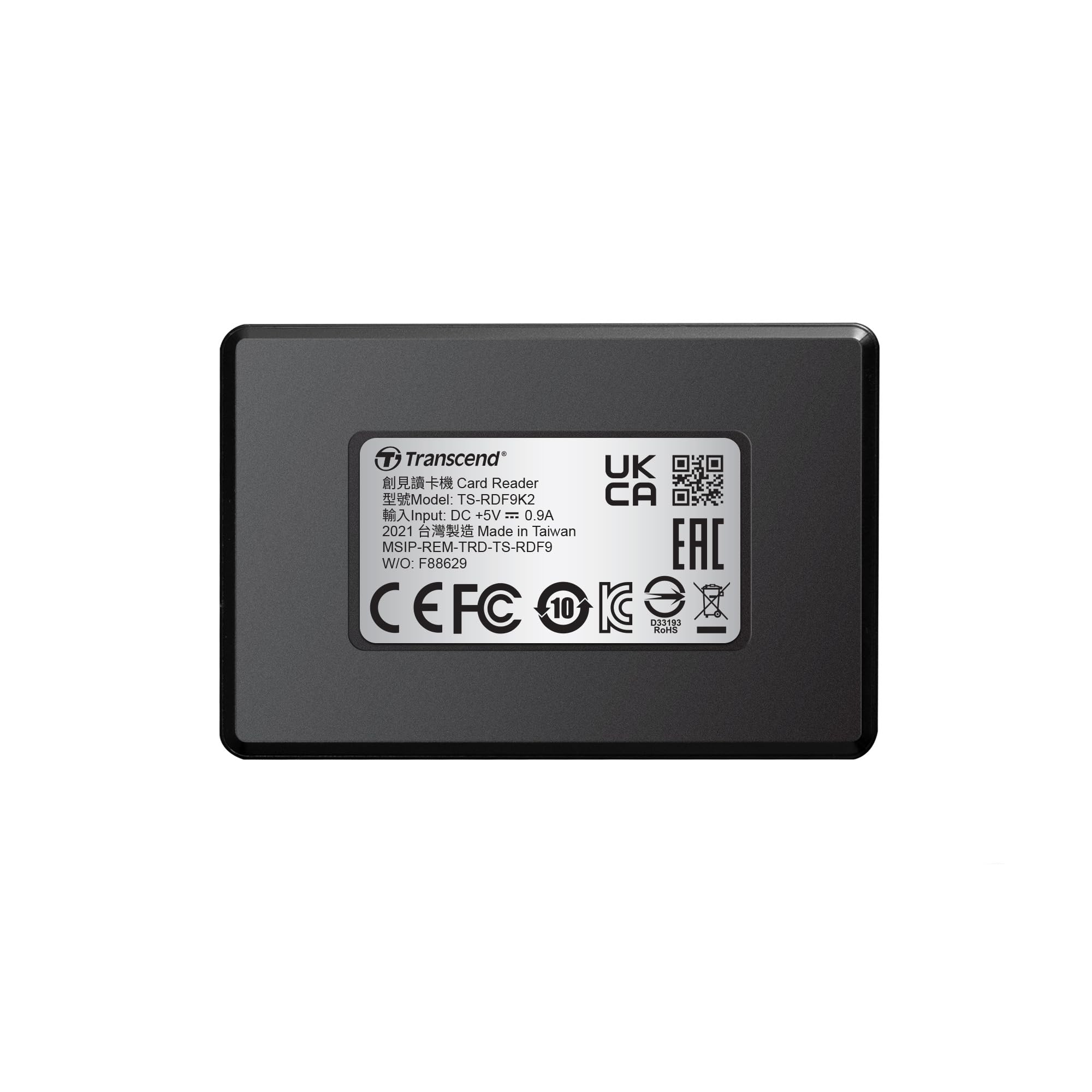 Transcend RDF9 Card Reader - CompactFlash, microSDHC, microSDXC, SDHC, SDXC, SD, microSD, CompactFlash (UDMA7) - USB 3.1 Type AExternal - Image 3